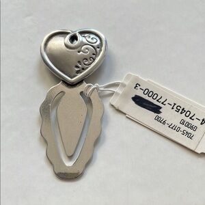 Silver Heart Bookmark